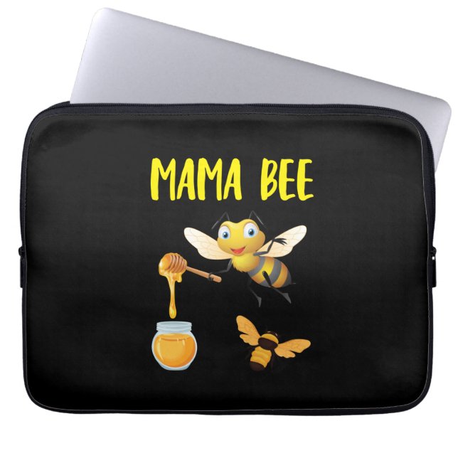 Beekeeper Art Mama Bee Laptopschutzhülle (Vorderseite)