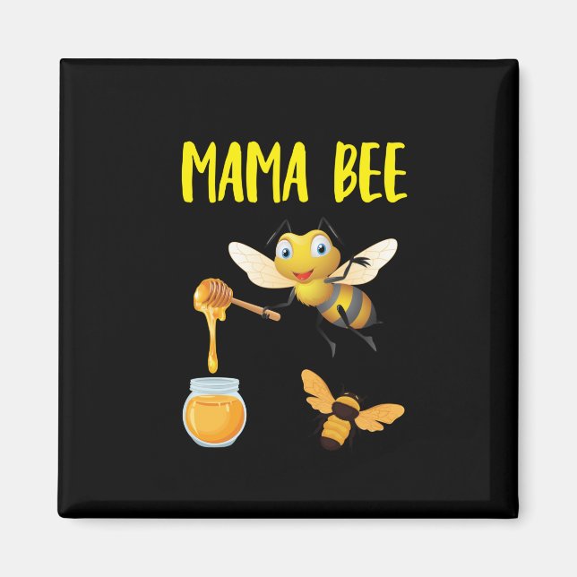 Beekeeper Art Mama Bee Magnet (Vorne)