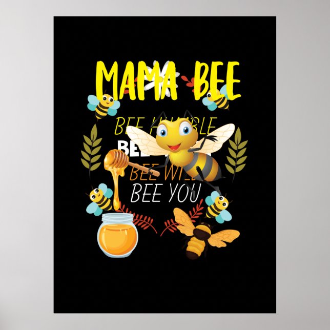 Beekeeper Art Mama Bee Poster (Vorne)