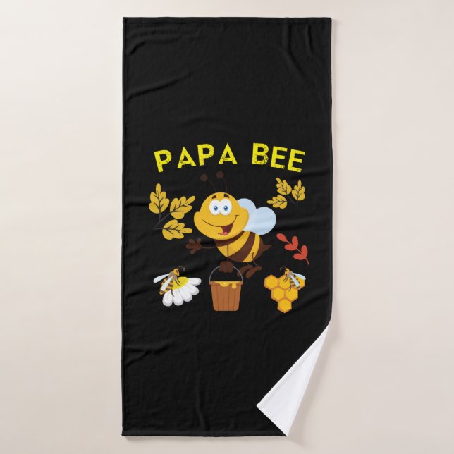 Beekeeper Art Papa Bee (Serviette de bain)
