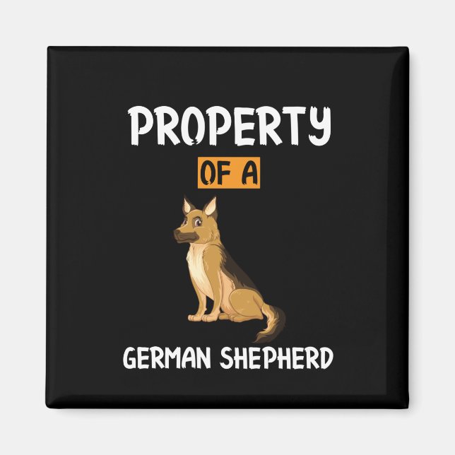 Beekeeper Art Property Of A German Shepherd Magnet (Vorne)