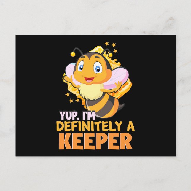 Beekeeper Gift | I Am Definitely A Bee Keeper Postkarte (Vorderseite)