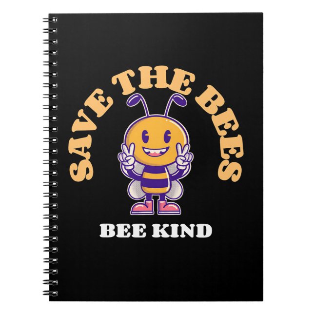 Beekeeper Gift | Save The Bees Be Kind Notizblock (Vorderseite)