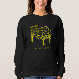 Beekeeper Husband Honey Beehive Sweatshirt
