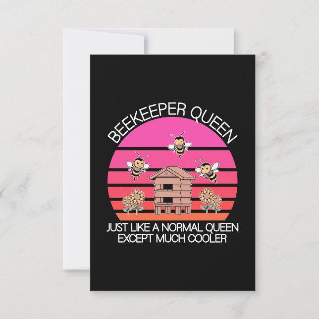 Beekeeper Queen Dankeskarte (Vorderseite)