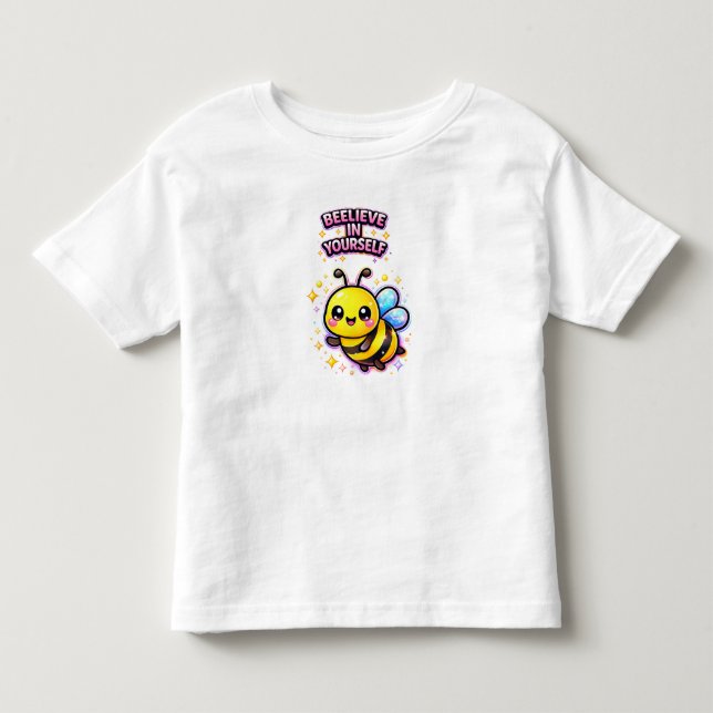 Beelive in yourself  – Cute Toddler Girl T-Shirt (Vorderseite)
