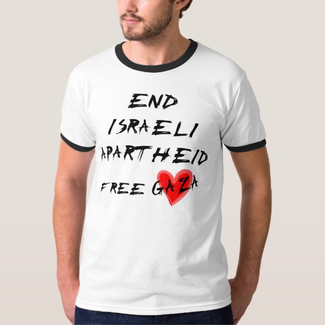 Beenden der israelischen Apartheid T-Shirt (Vorderseite)
