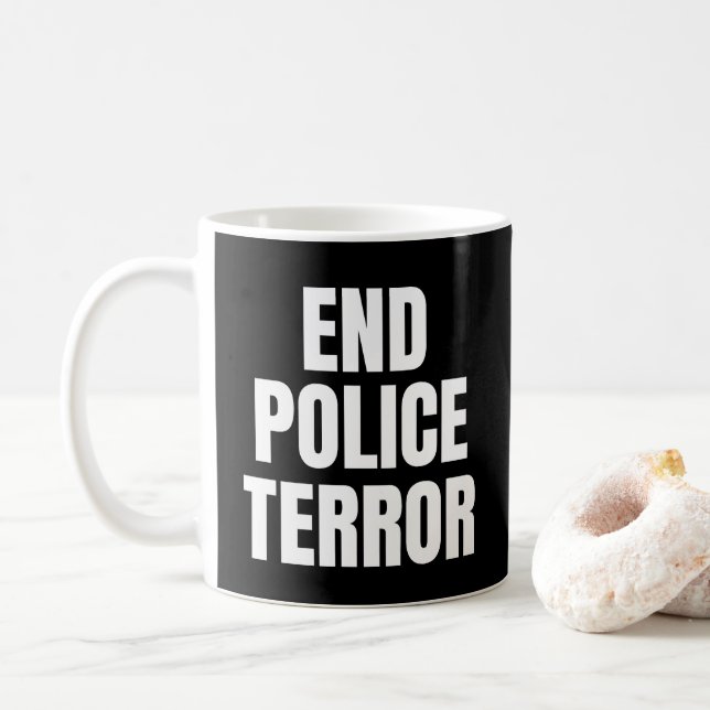 Beenden des Polizeiwechsels Kaffeetasse (Mit Donut)