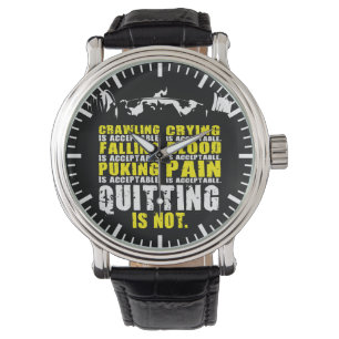 Beenden ist nicht akzeptabel - Workout Motivierend Armbanduhr