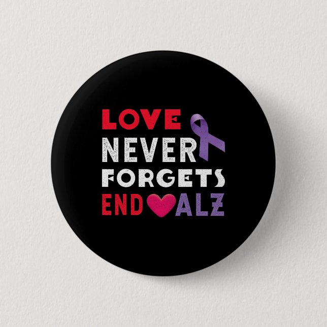 Beenden Sie Alzheimer End Heimer Heimers Awareness Button (Vorderseite)