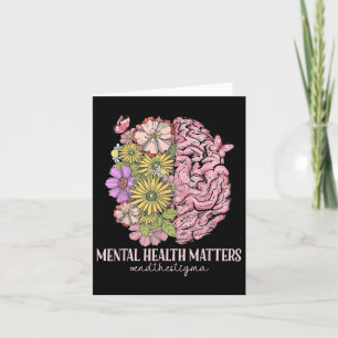 Beenden Sie das psychische Bewusstsein der Stigma Karte