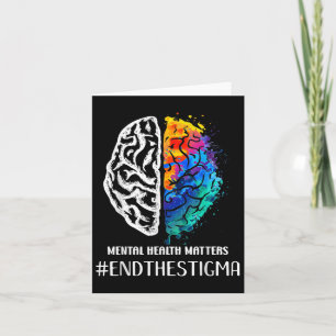 Beenden Sie das psychische Bewusstsein der Stigma Karte