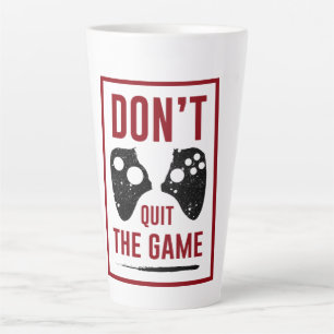 Beenden Sie das Spiel nicht Milchtasse