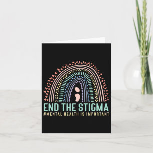 Beenden Sie das Stigma psychische Gesundheit ist w Karte