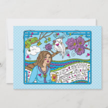 Beenden Sie das Überdenken_Flat Card 7" x 5"