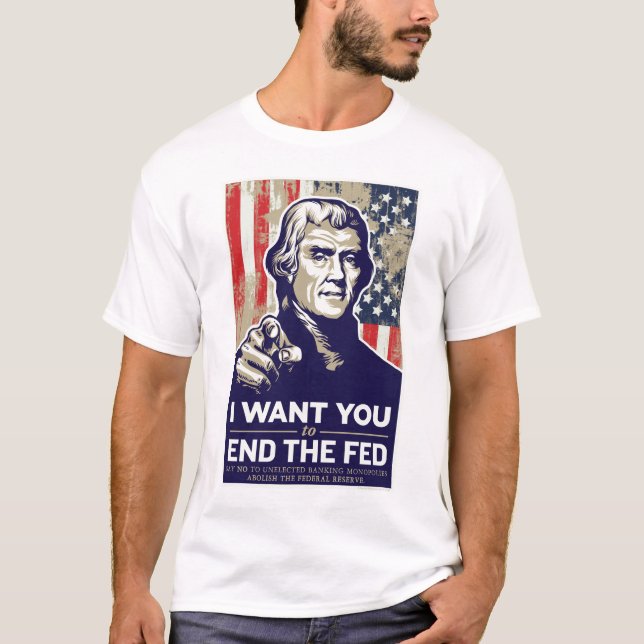 Beenden Sie den gefütterten Jeffersonian T - Shirt (Vorderseite)