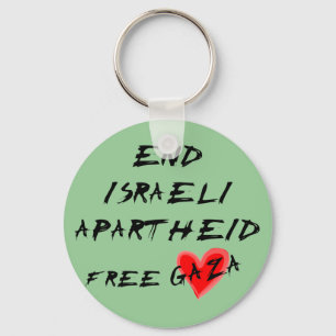 Beenden Sie den israelischen Apartheid-Freien Gaza Schlüsselanhänger
