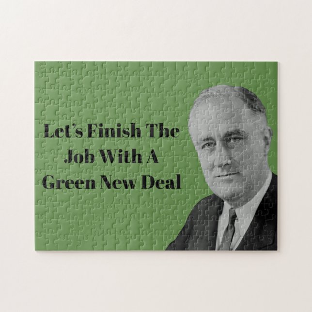 Beenden Sie den Job Green New Deal (Horizontal)