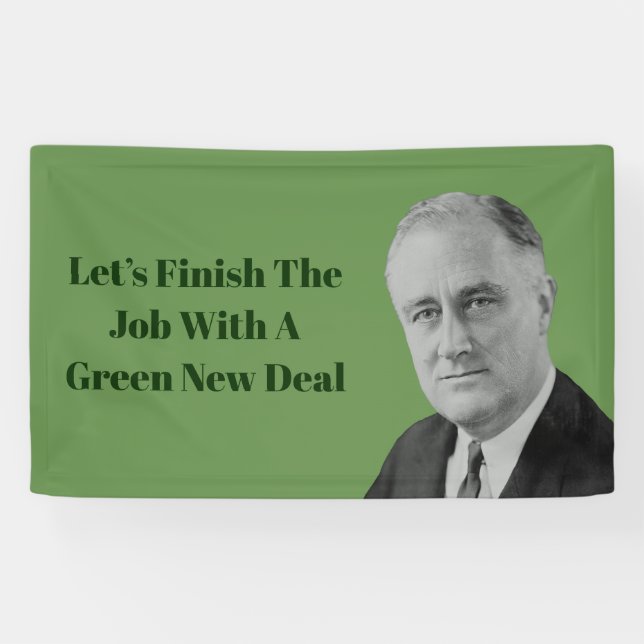 Beenden Sie den Job Green New Deal Banner (Horizontal)