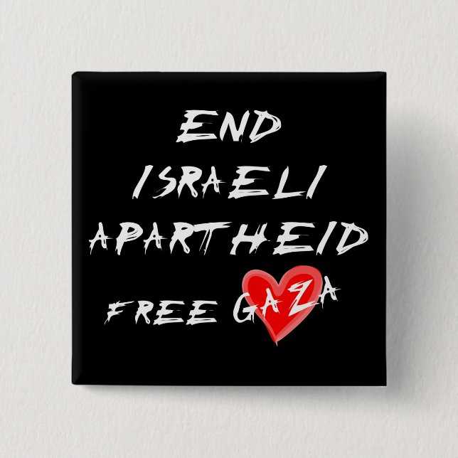 Beenden Sie den Knopf Israelische Apartheid-Freie  Button (Vorderseite)