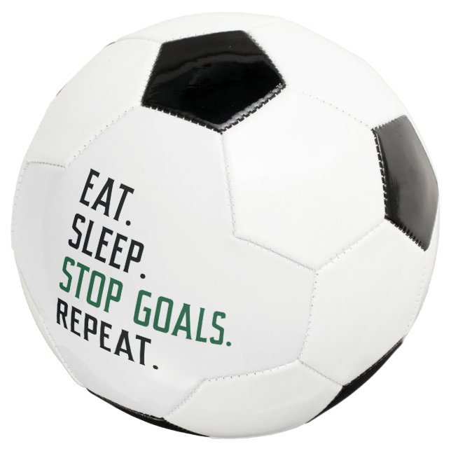 Beenden Sie den Schlaf-Stopp-Goals wiederholen Fußball (Dreiviertel)