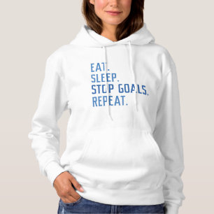 Beenden Sie den Schlaf-Stopp-Goals wiederholen Hoodie