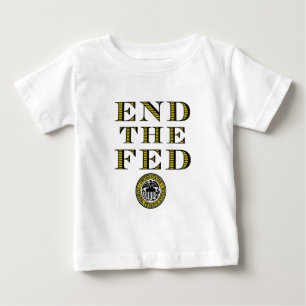 Beenden Sie die gefütterte bundesstaatliche Baby T-shirt