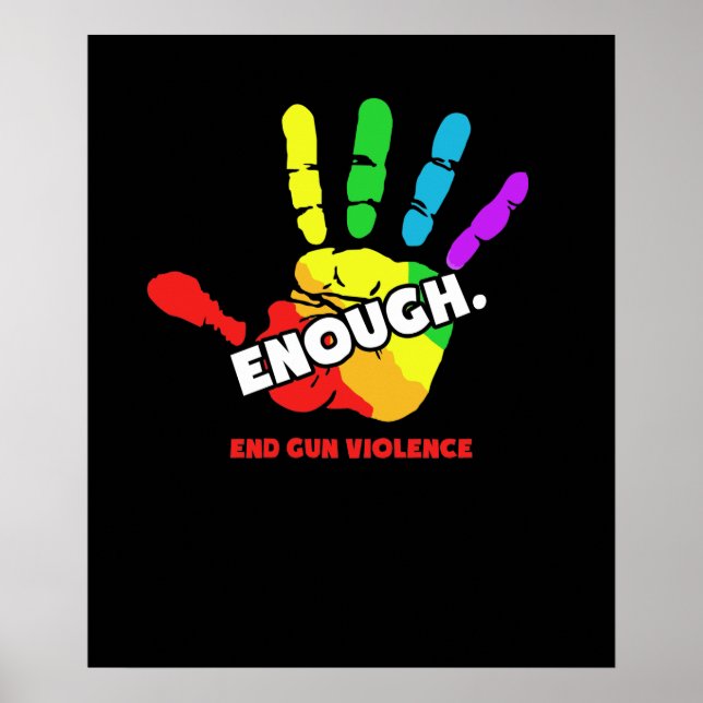 Beenden Sie die Gewalt von Waffen jetzt genug Kont Poster (Vorne)