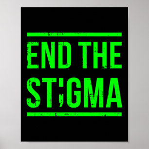 Beenden Sie die Stigma Mental Health Awareness War Poster