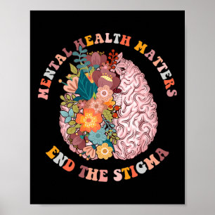 Beenden Sie die Stigma Mental Health Matches Menta Poster