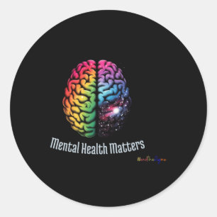 Beenden Sie die Stigma Mental Health S Mental Awar Runder Aufkleber