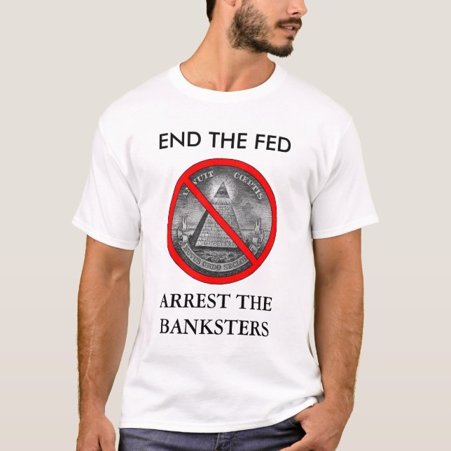 BEENDEN SIE GEFÜTTERT, NEHMEN SIE DAS BANKSTERS T-Shirt (Vorderseite)