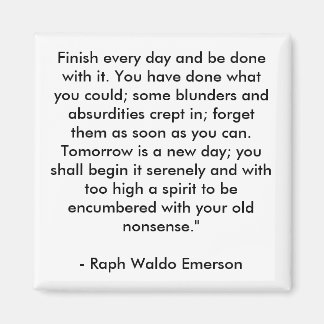 Beenden Sie jeden Tag und lassen Sie sich damit fe Magnet