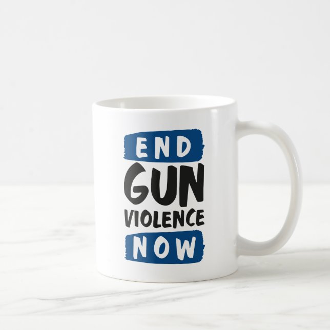 Beenden Sie jetzt die Gewalt Kaffeetasse (Rechts)