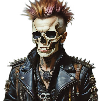 Beenden Sie nicht den Typ des Punk-Schädels, T-Shirt