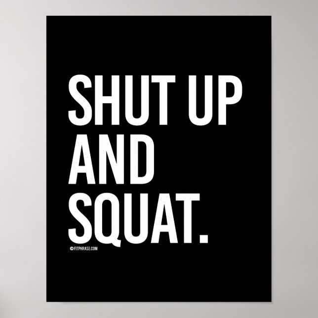 Beenden und besetzen - Training Fitness -.pnng Poster (Vorne)