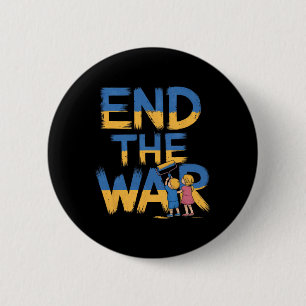Beendet den Krieg Graffiti Kinder unterstützen Sel Button