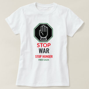 Beendigung des Krieges Stoppt Hungersnot im freien T-Shirt