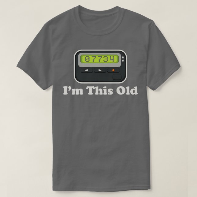 Beeper Im This Old Dks T-Shirt (Design vorne)