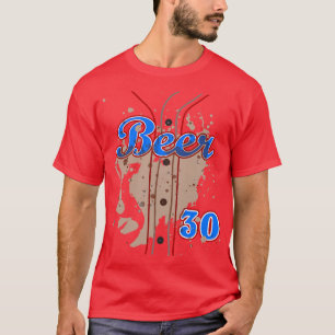 BEER 30 Bier Drinker Halloween Kostüm Tailgate Pa T-Shirt