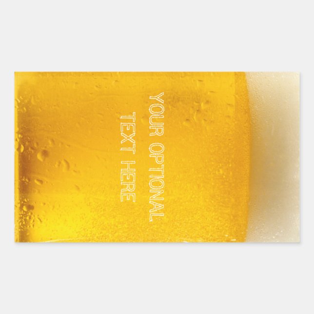 BEER-Aufkleber Rechteckiger Aufkleber (Vorderseite)