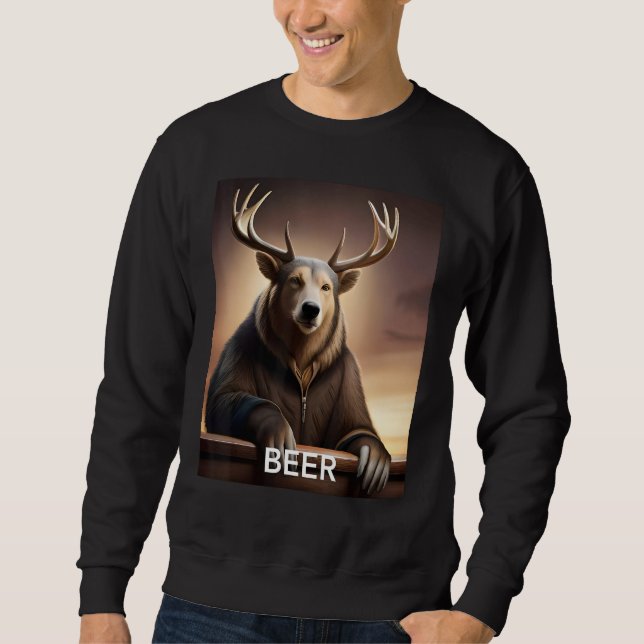 Beer Bear Deer Sweatshirt (Vorderseite)