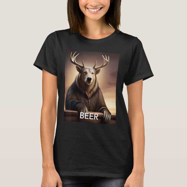 Beer Bear Deer T-Shirt (Vorderseite)