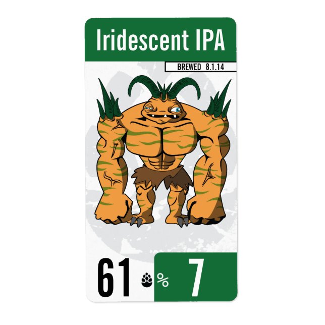 beer-beast.com - Bier Label - Grün (Vorne)