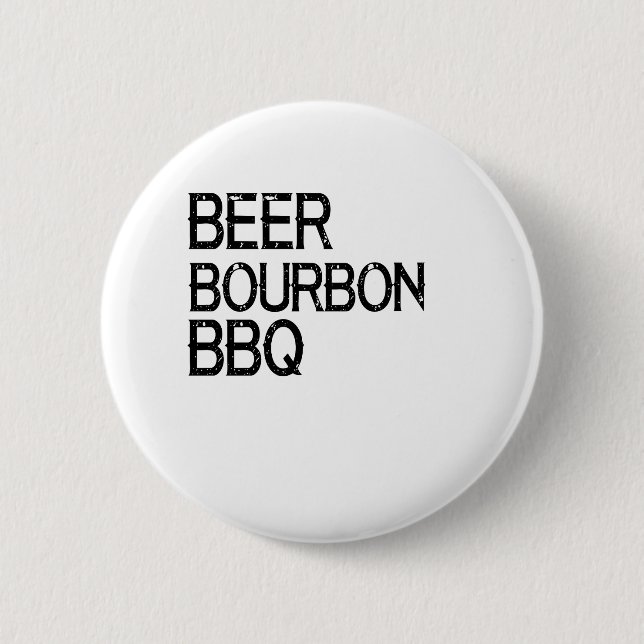 Beer Bourbon GRILLEN Button (Vorderseite)