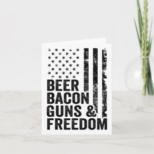 Beer Bycon Guns and Freedom US Grillen American Fl Karte