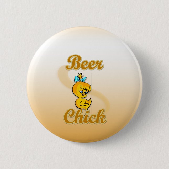 Beer Chick Button (Vorderseite)