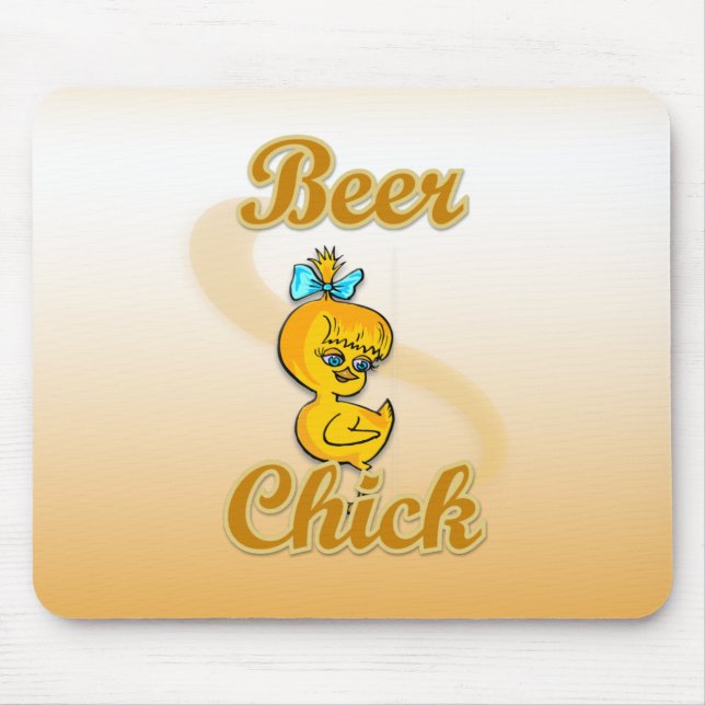 Beer Chick Mousepad (Vorne)