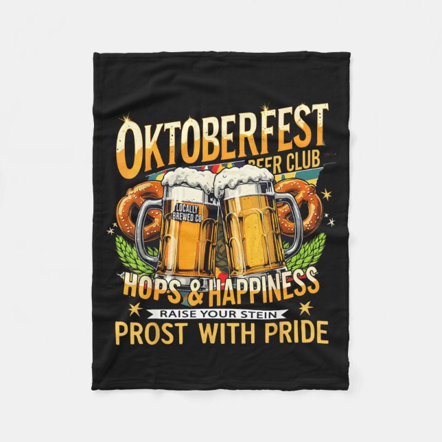 Beer Club Prost With Pride Gift Drinking Team  Fleecedecke (Vorderseite)