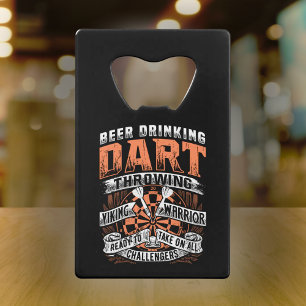Beer Drink Dart Viking Warrior - Dart Player Geldbeutel Flaschenöffner